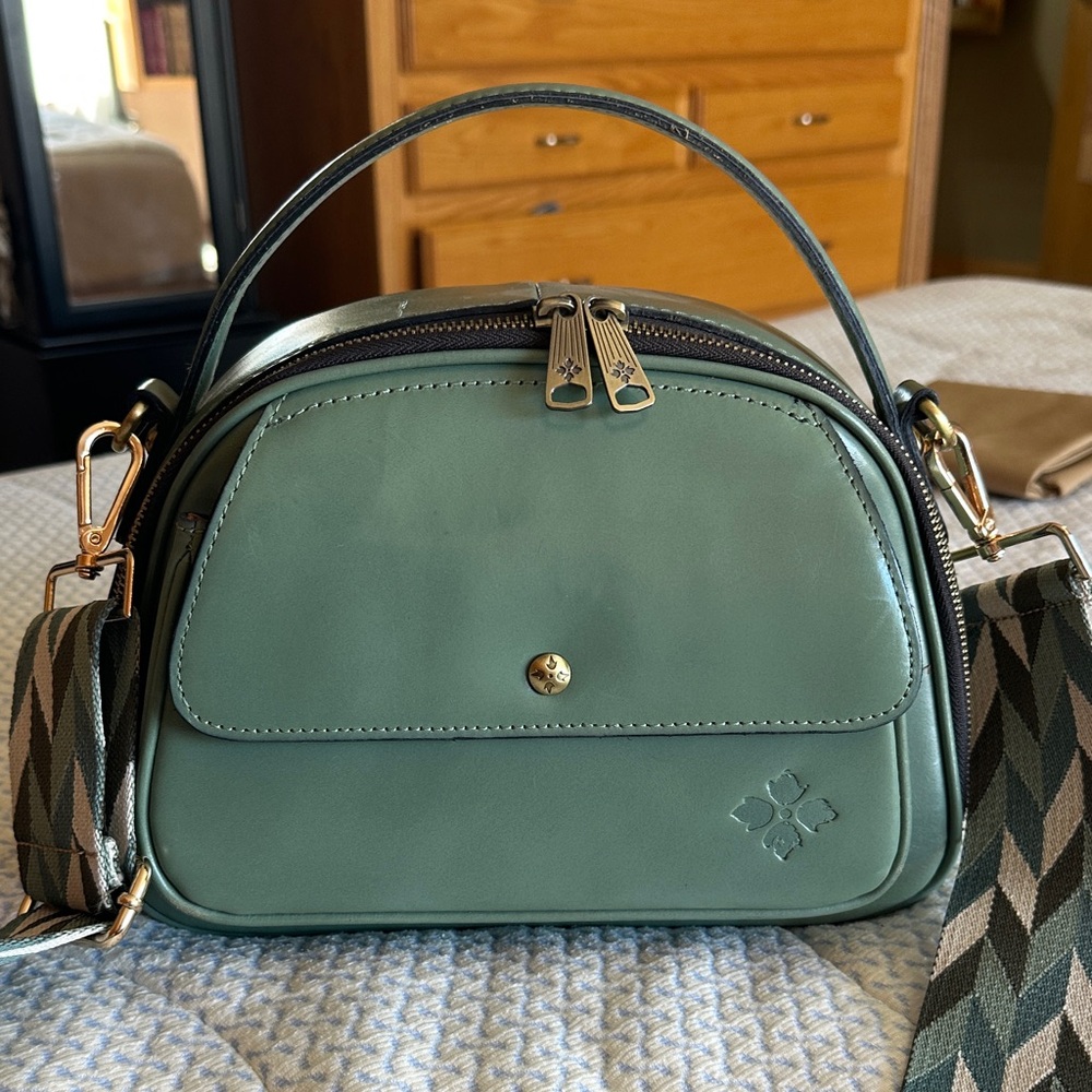 Patricia Nash Green Leather Handbag